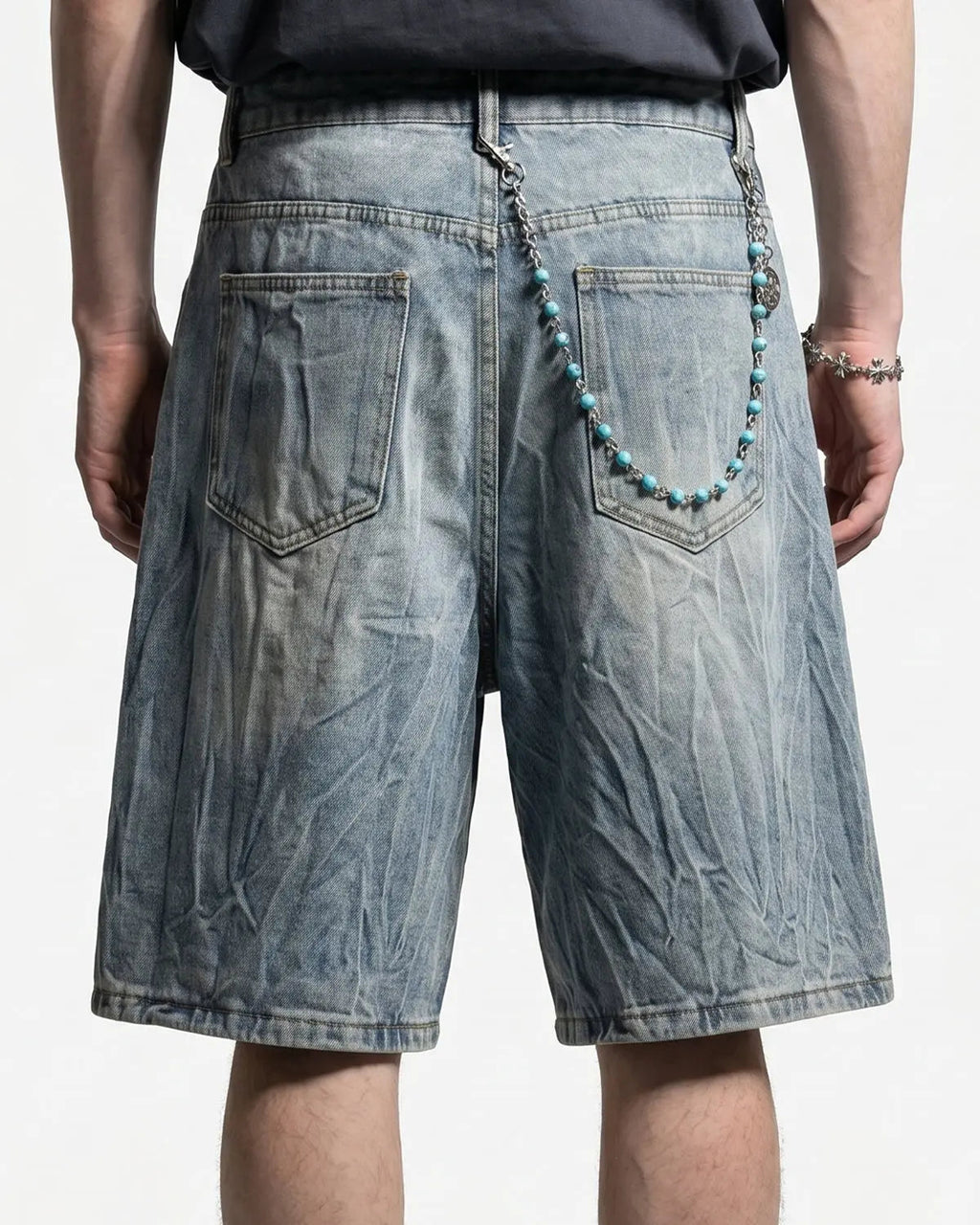 Textured Washed Longline Jorts | Inflation Streetwear