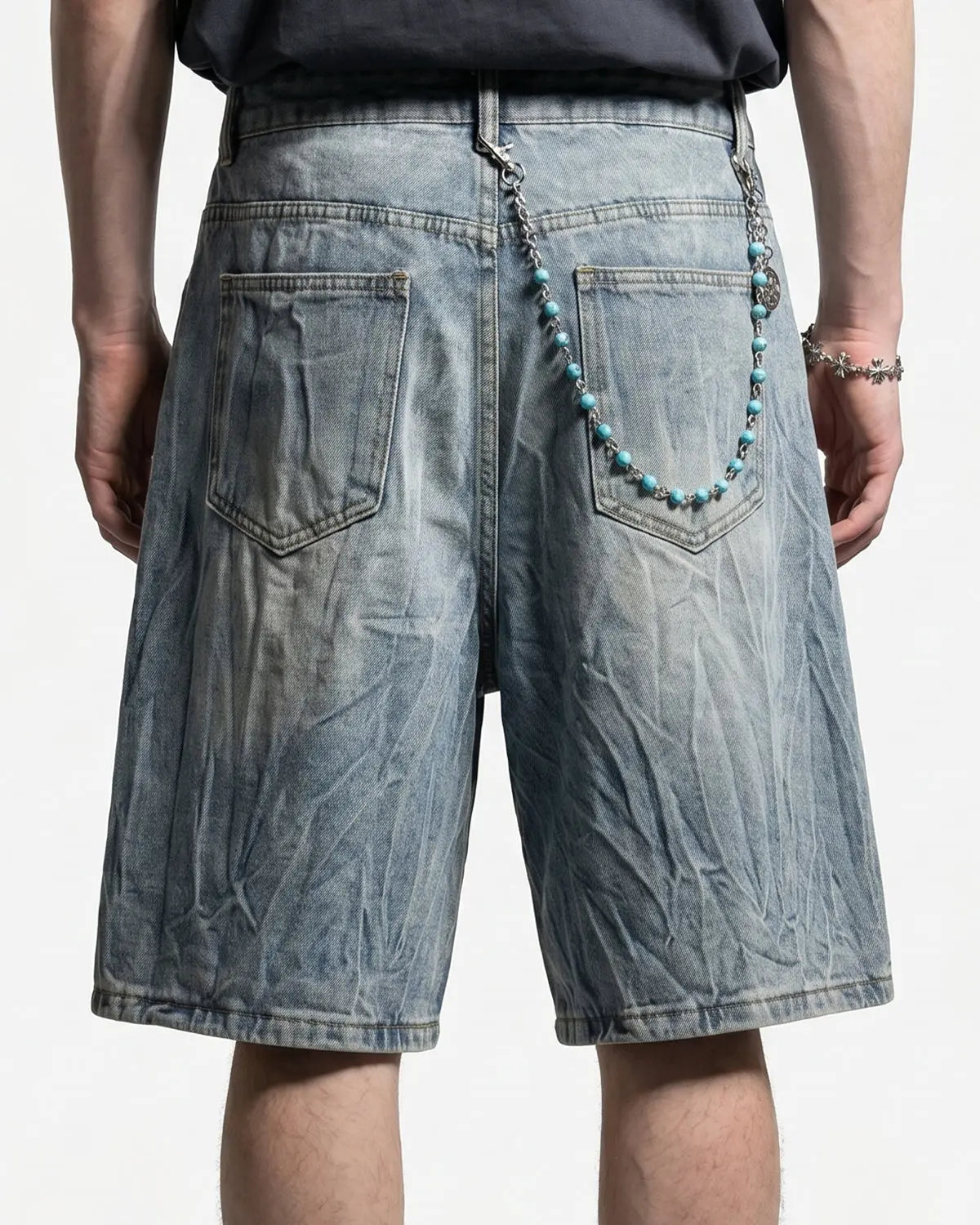 Textured Washed Longline Jorts | Inflation Streetwear
