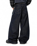 Raw Wash Barrel Jeans with Cinch Back | Inflation Streetwear
