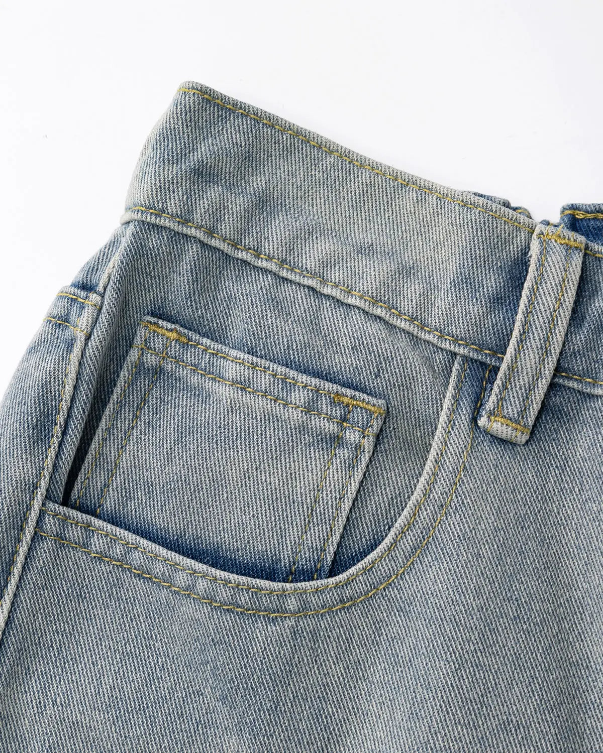 Structured Washed Denim Shorts | Inflation Streetwear