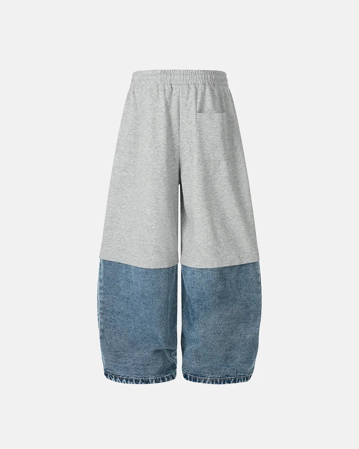 Denim Detachable Patchwork Barrel Joggers | Inflation Streetwear