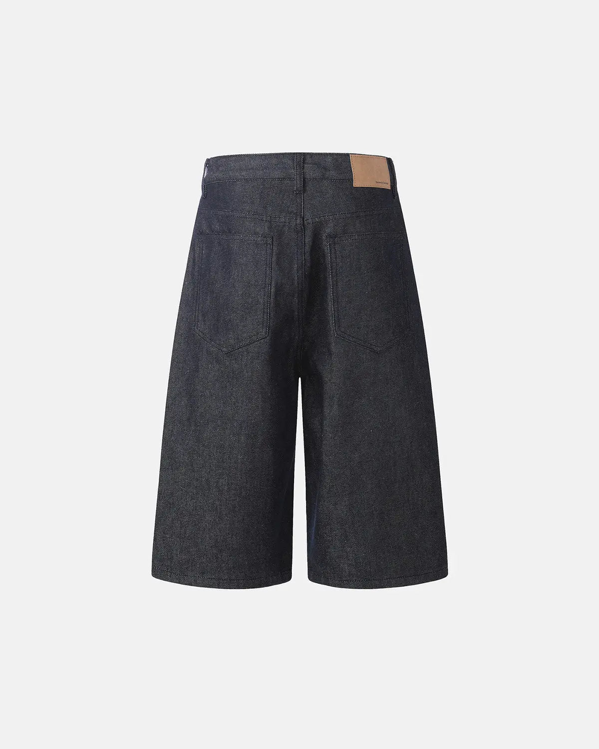 Button Detail Baggy Denim Jorts | Inflation Streetwear