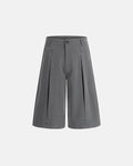 Pleated Stud Detail Tailored Shorts | Inflation Streetwear