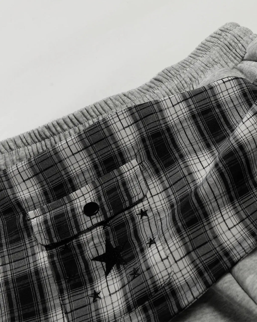 Plaid Layered Baggy Sweatpants | Inflation Streetwear