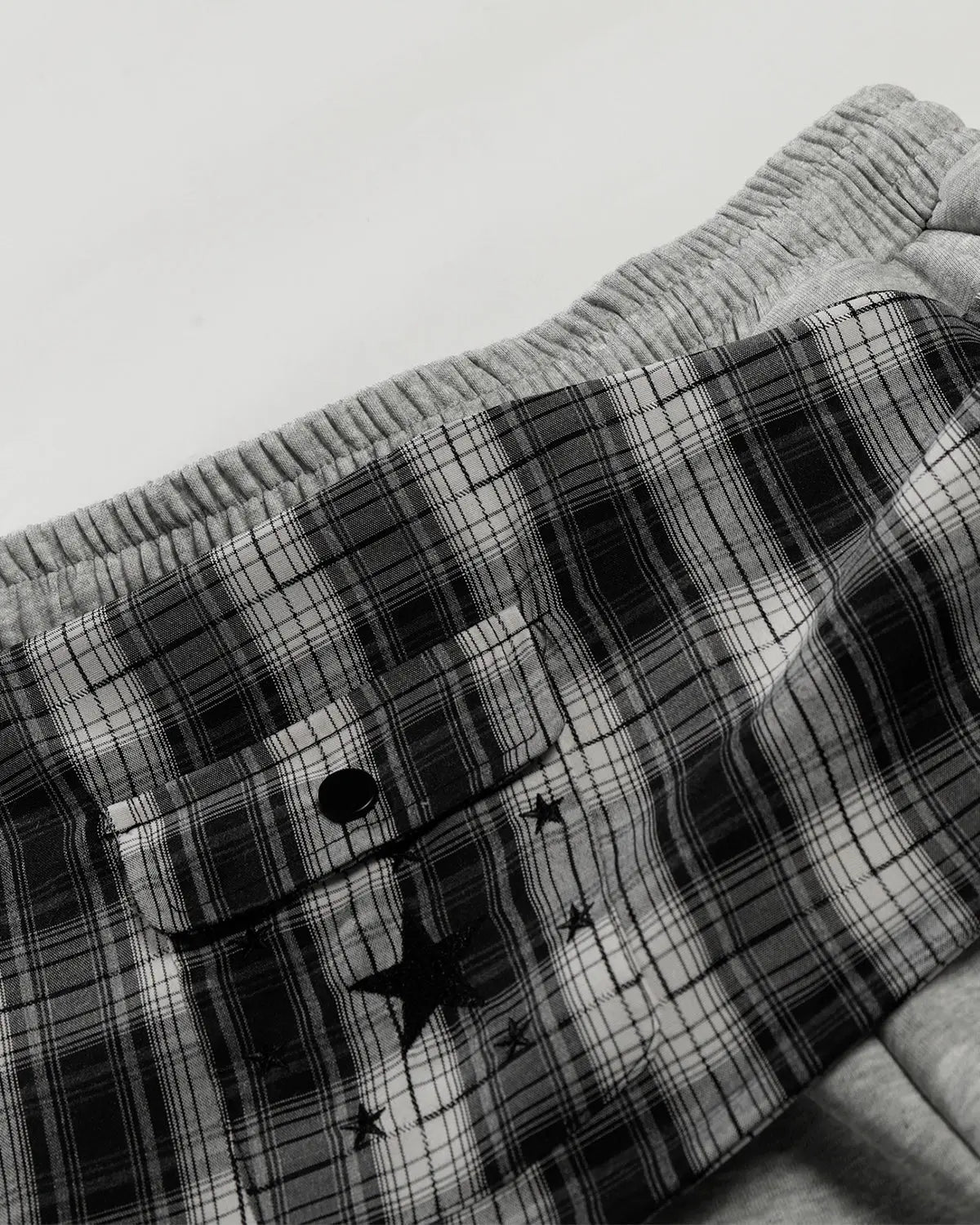 Plaid Layered Baggy Sweatpants | Inflation Streetwear