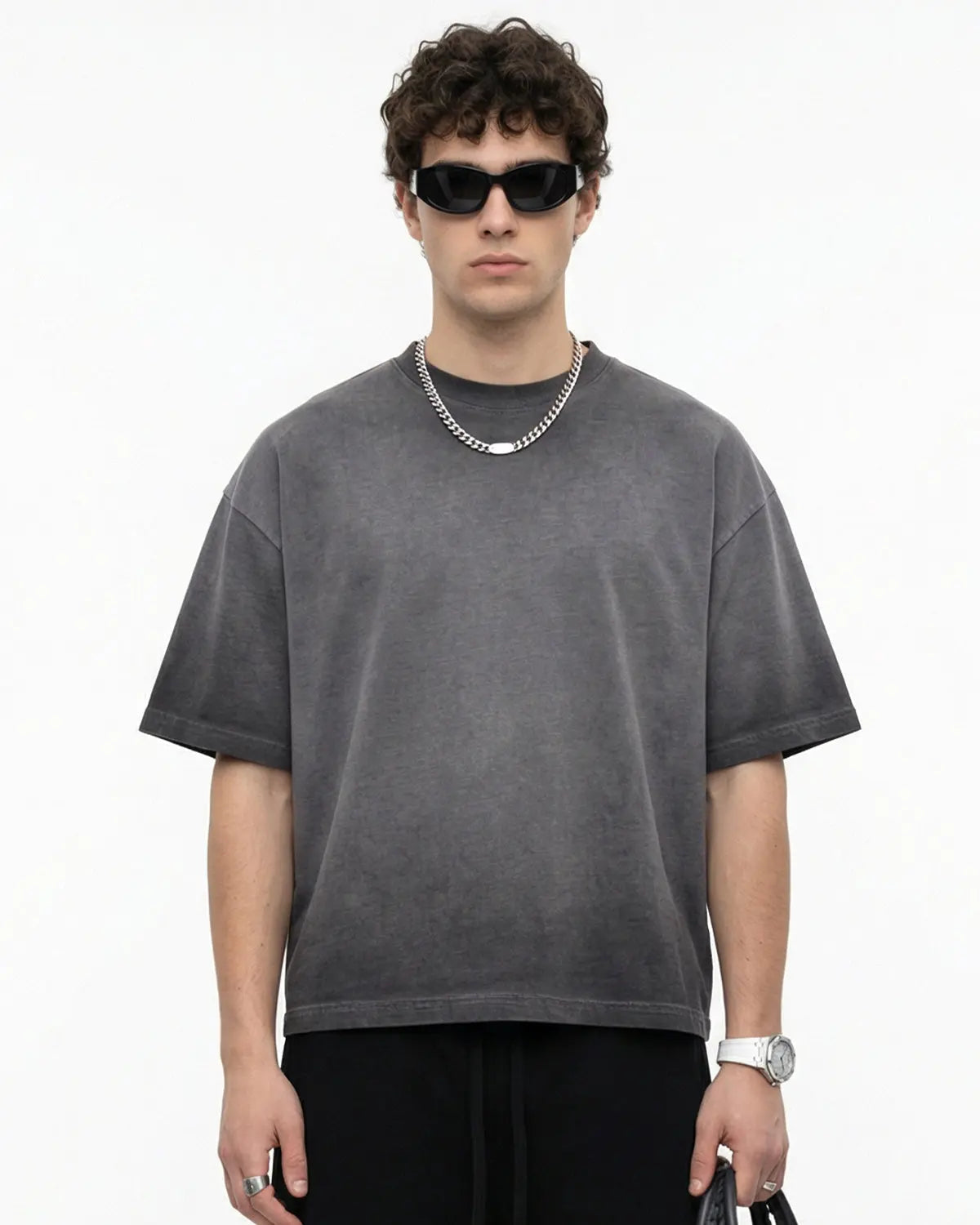 Monkey Washed Dyed Fade Boxy T-Shirt | Inflation Streetwear