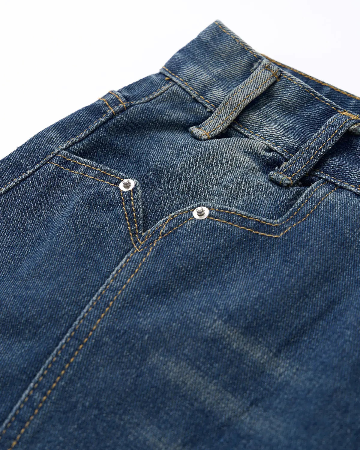 Deconstructed Washed Denim Jorts | Inflation Streetwear