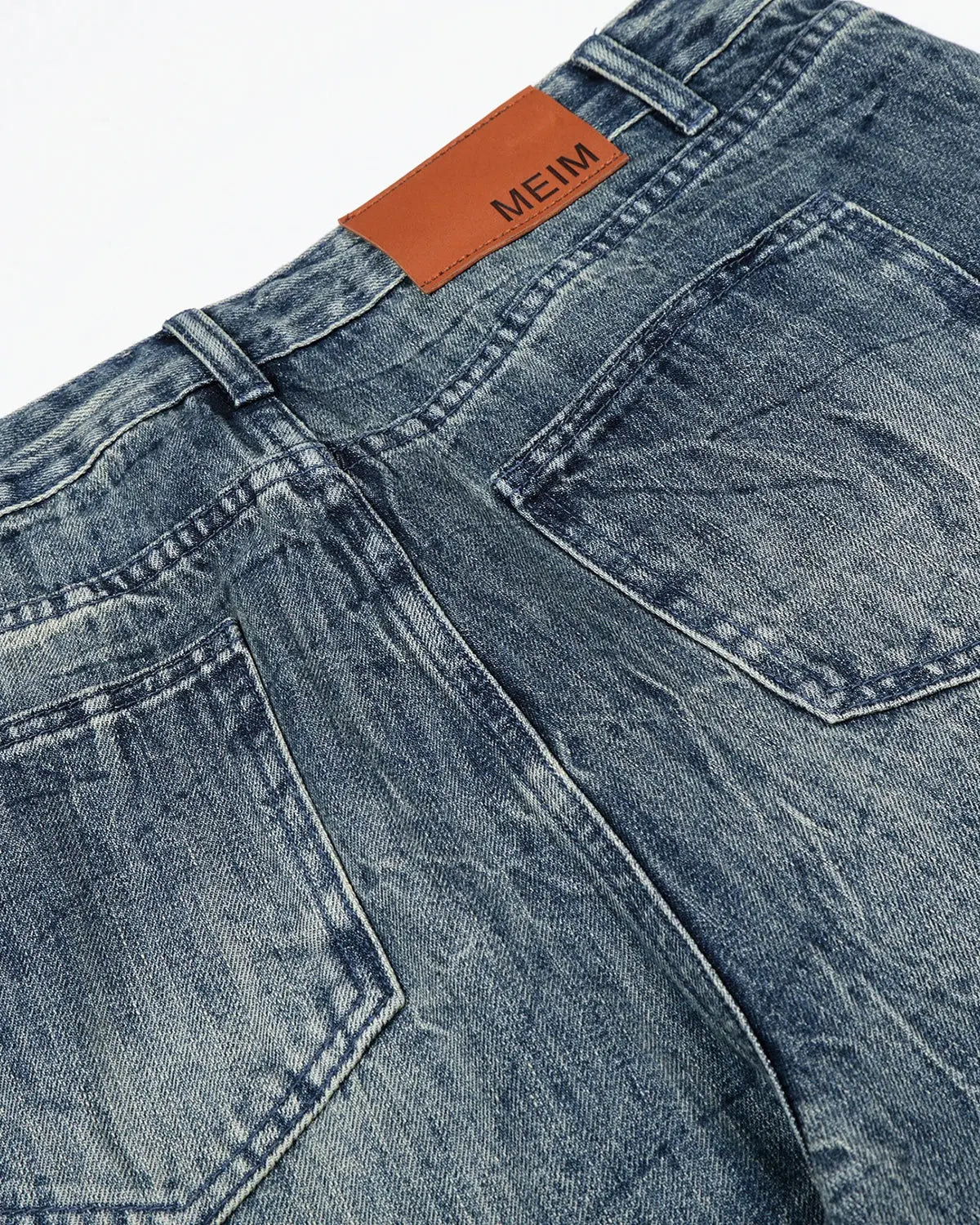 Textured Wash Baggy Jeans | Inflation Streetwear