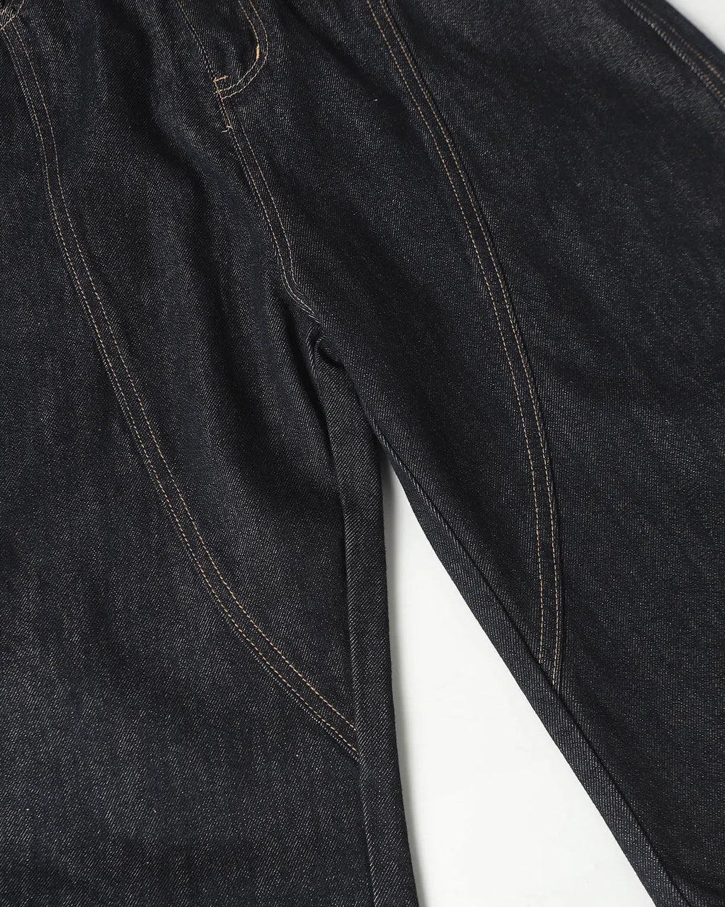 Deconstructed Scimitar Denim Longline Jorts | Inflation Streetwear