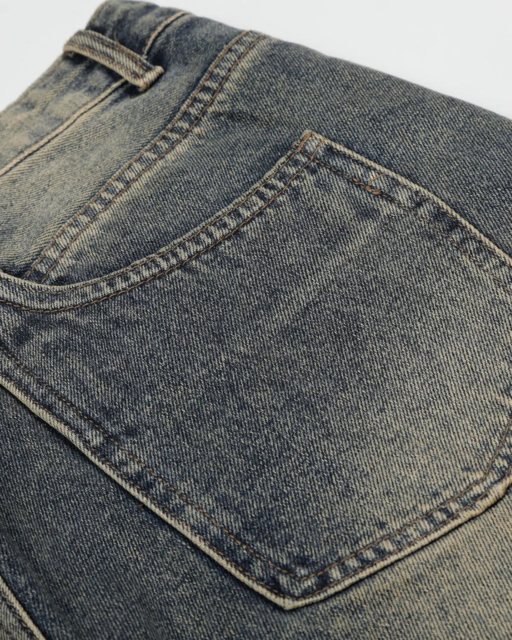 Cinch Back Buckle Acid Washed Jorts | Inflation Streetwear