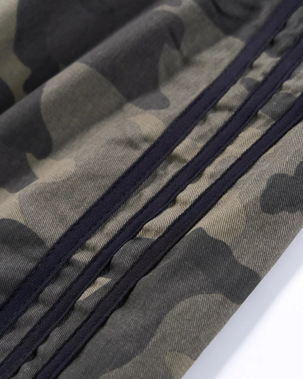 Camo Side Stripe Wide-Leg Pants | Inflation Streetwear