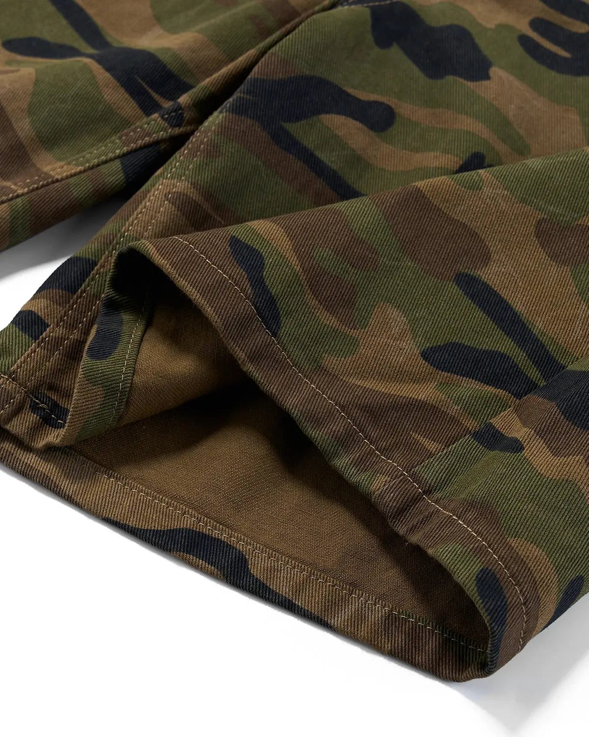 Metal Clasp Camo Shorts | Inflation Streetwear