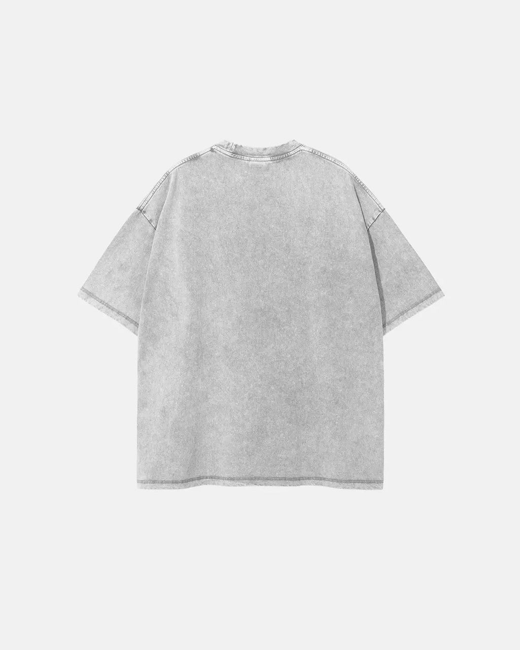 Mock Neck Wax Washed T-Shirt | Inflation Streetwear