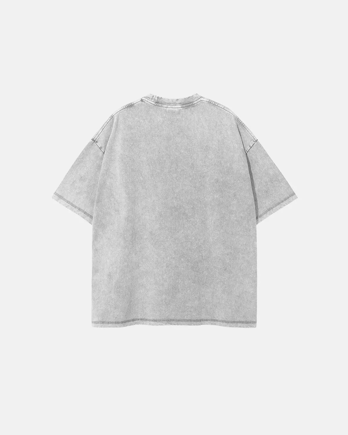 Mock Neck Wax Washed T-Shirt | Inflation Streetwear