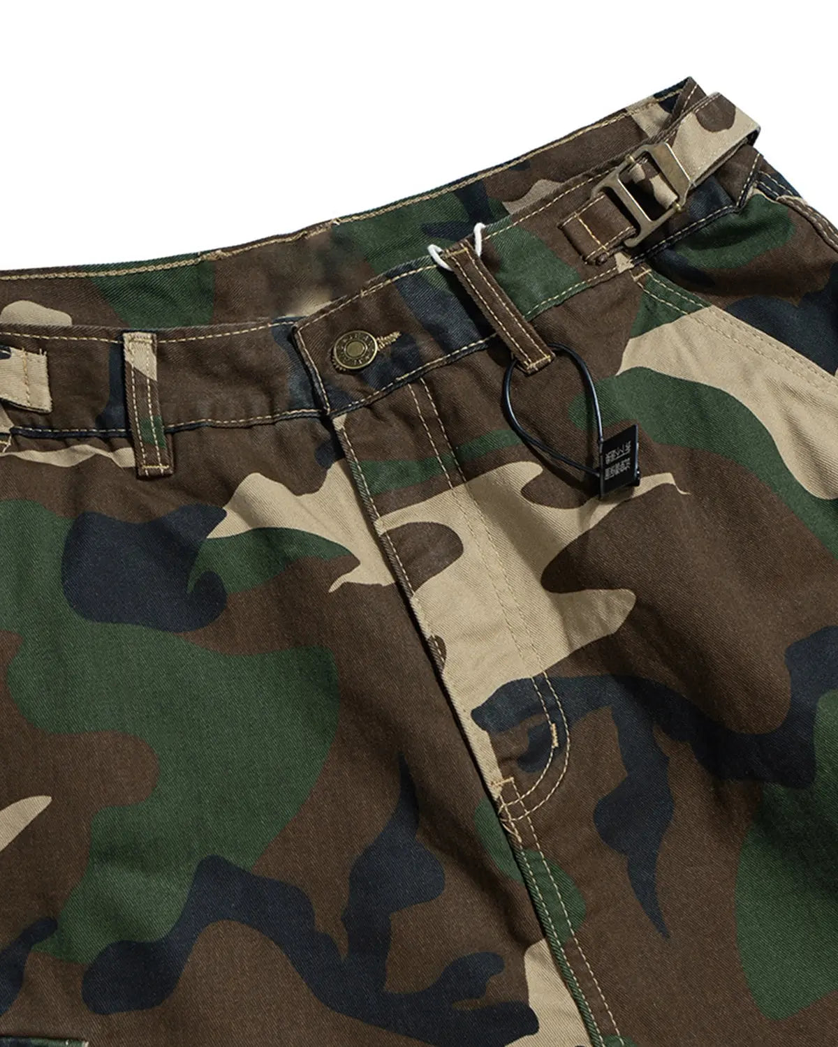Camo Layered Longline Jorts | Inflation Streetwear