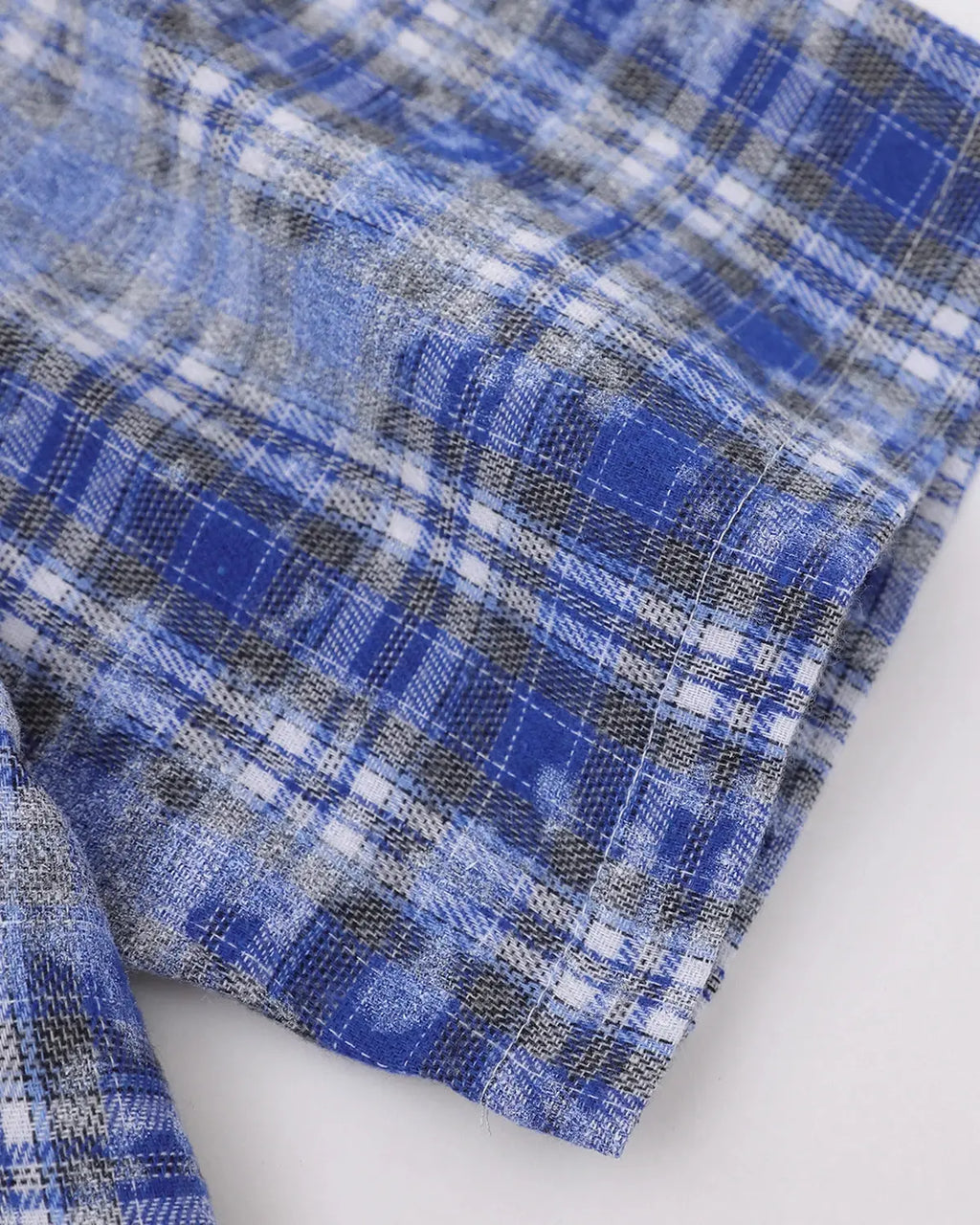 Devil Embroidered Plaid Shirt | Inflation Streetwear
