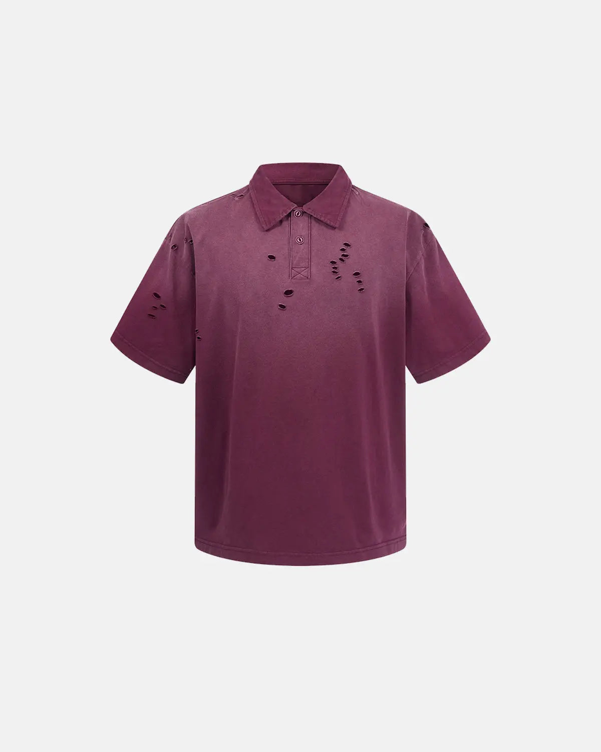 Distressed Ripped Washed Polo Shirts | Inflation Streetwear