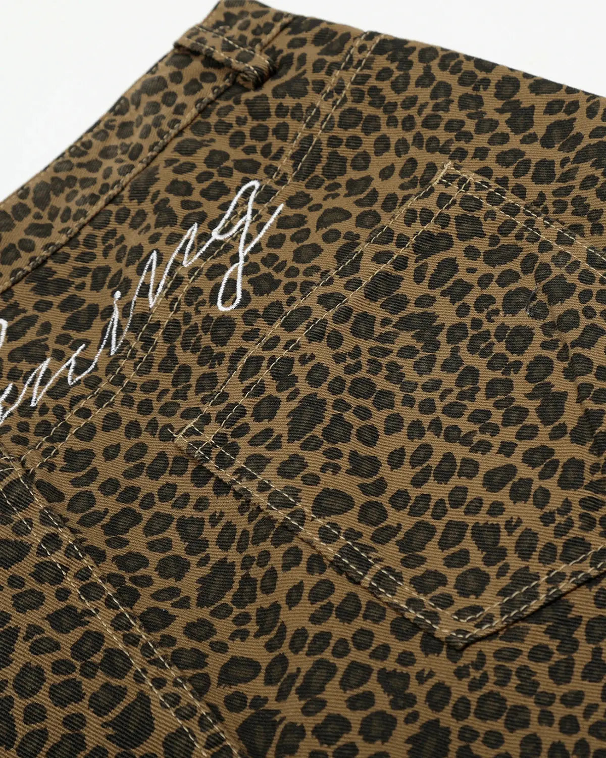 Leopard Print Barrel Longline Shorts | Inflation Streetwear