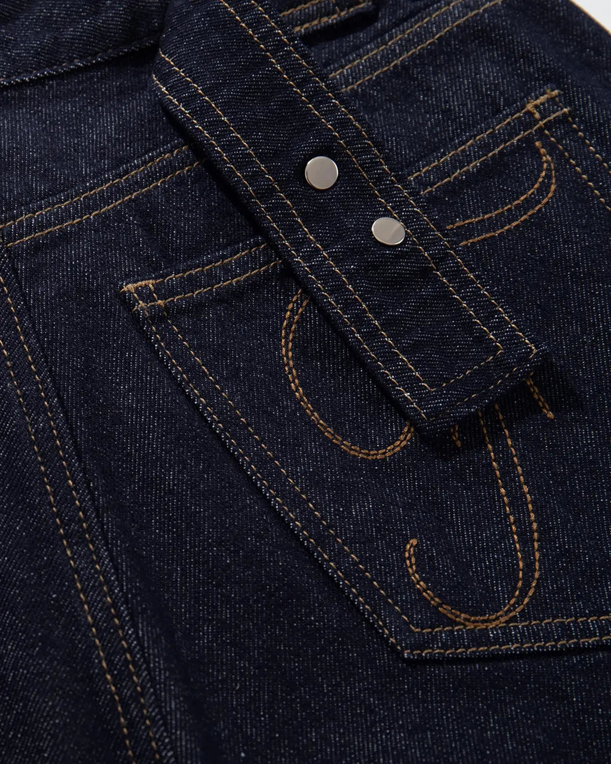Cinch Back Baggy Denim Jorts | Inflation Streetwear