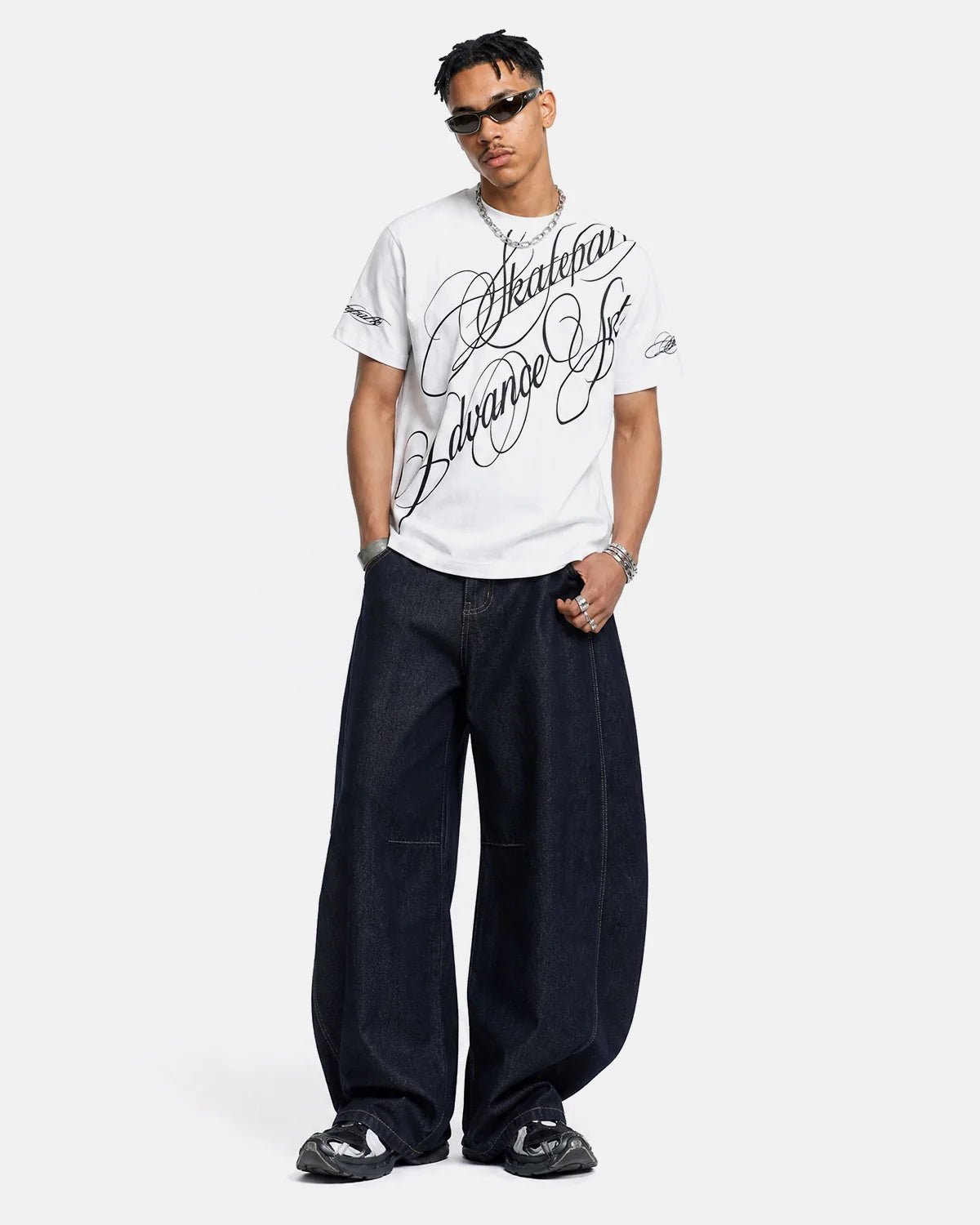 All-Over Script Graphic T-Shirt | Inflation Streetwear
