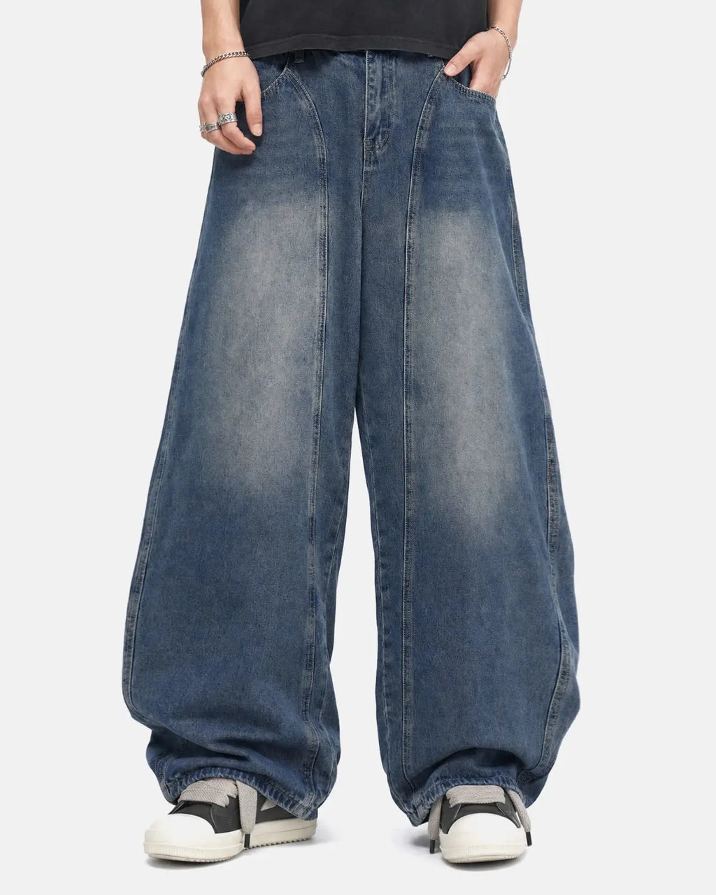 Deconstructed Barrel Jeans | Inflation Streetwear
