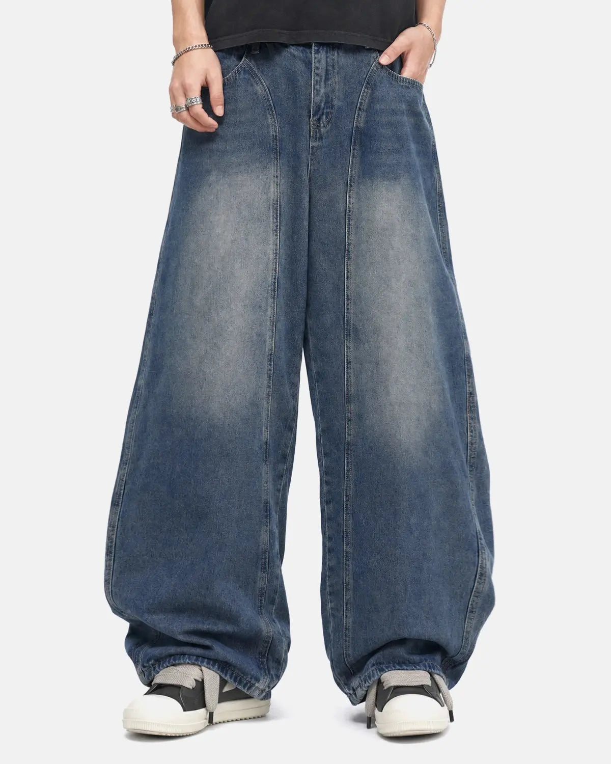 Deconstructed Barrel Jeans | Inflation Streetwear