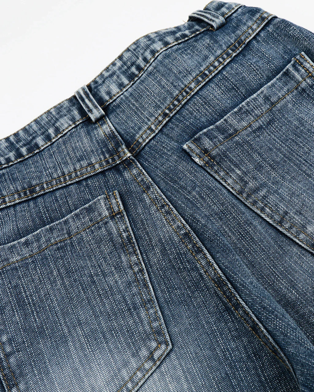 Belted Bamboo Weave Barrel Jeans | Inflation Streetwear