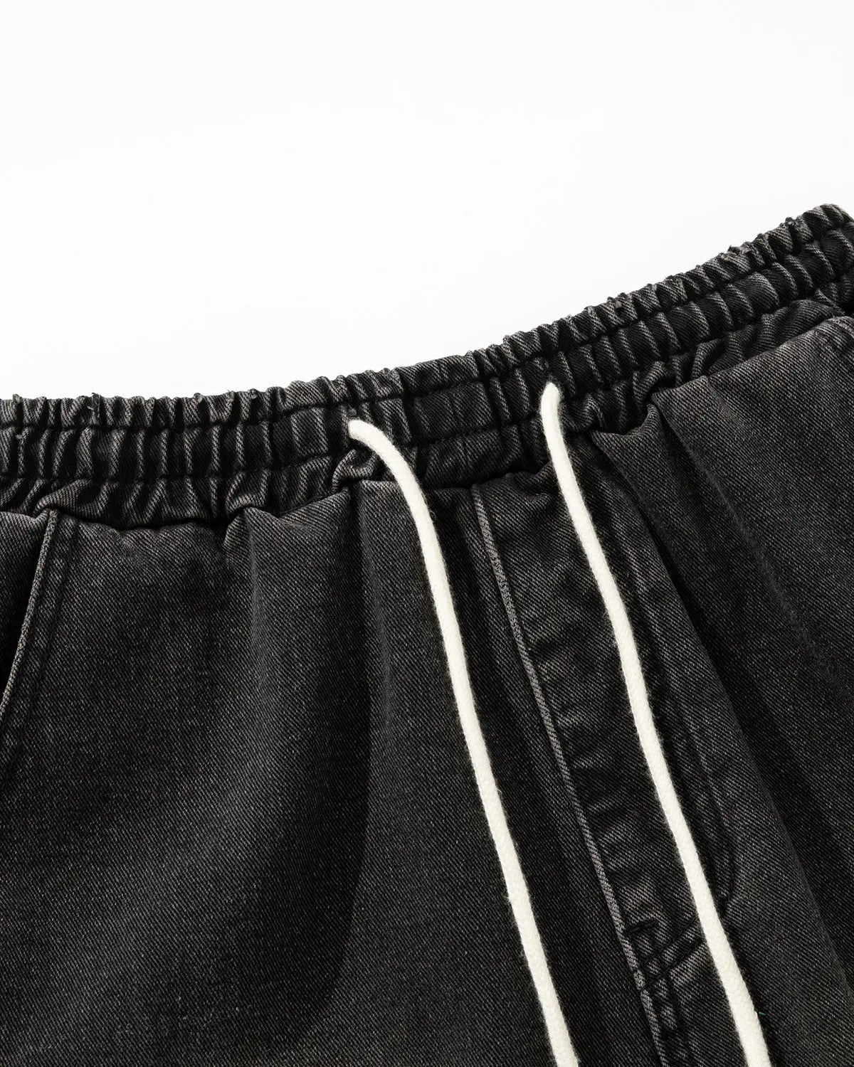 Washed Denim Cargo Shorts with Drawstring | Inflation Streetwear