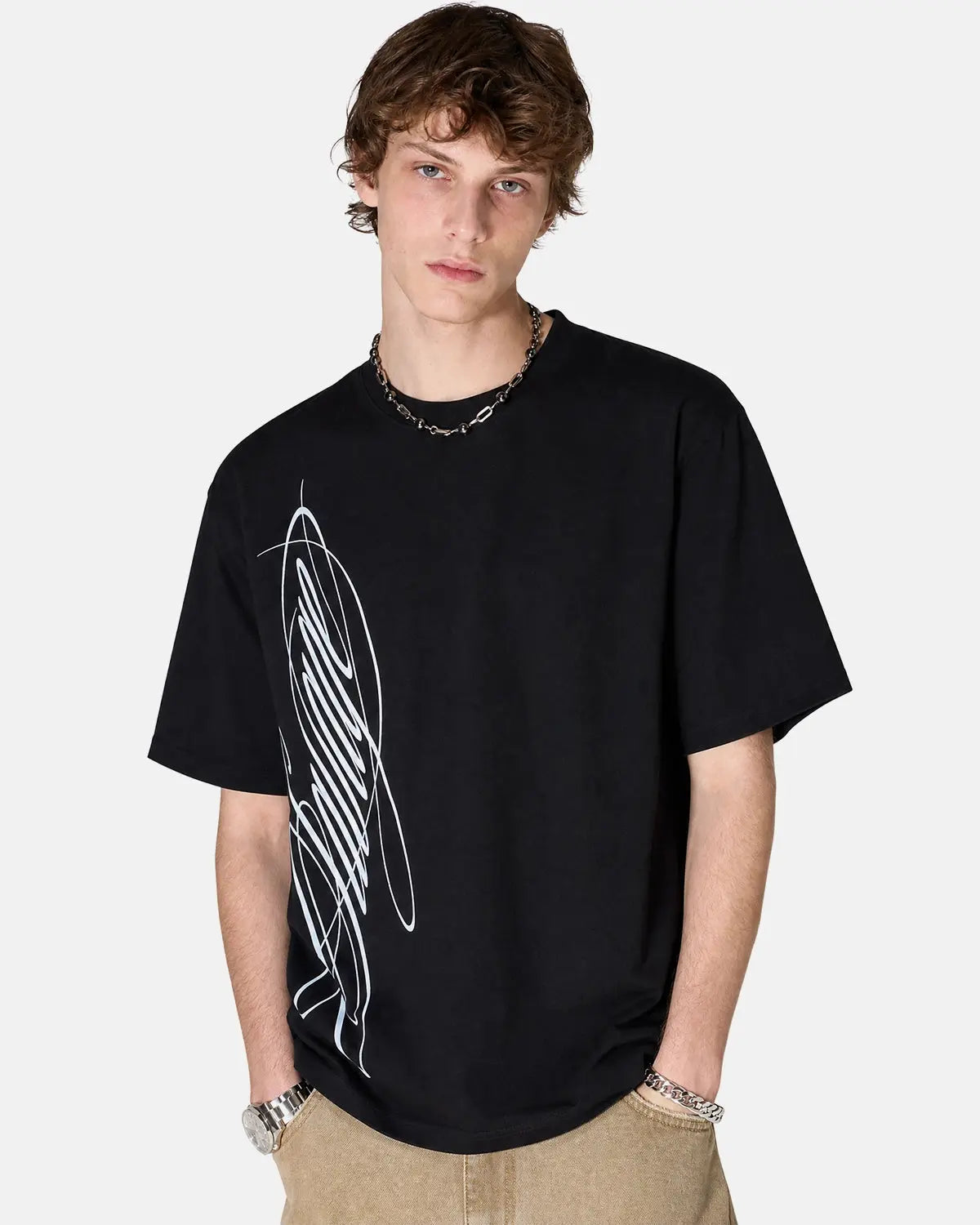 Script Graphic Oversized T-Shirt | Inflation Streetwear