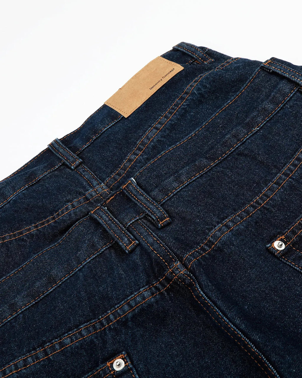 Double Waist Studded Denim Long Jorts | Inflation Streetwear