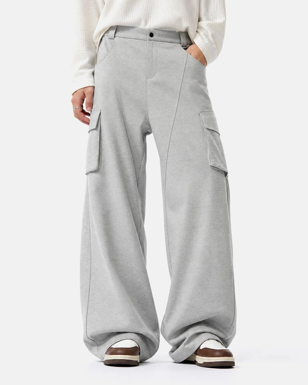 Structured Wide Leg Cargo Pants | Inflation Streetwear