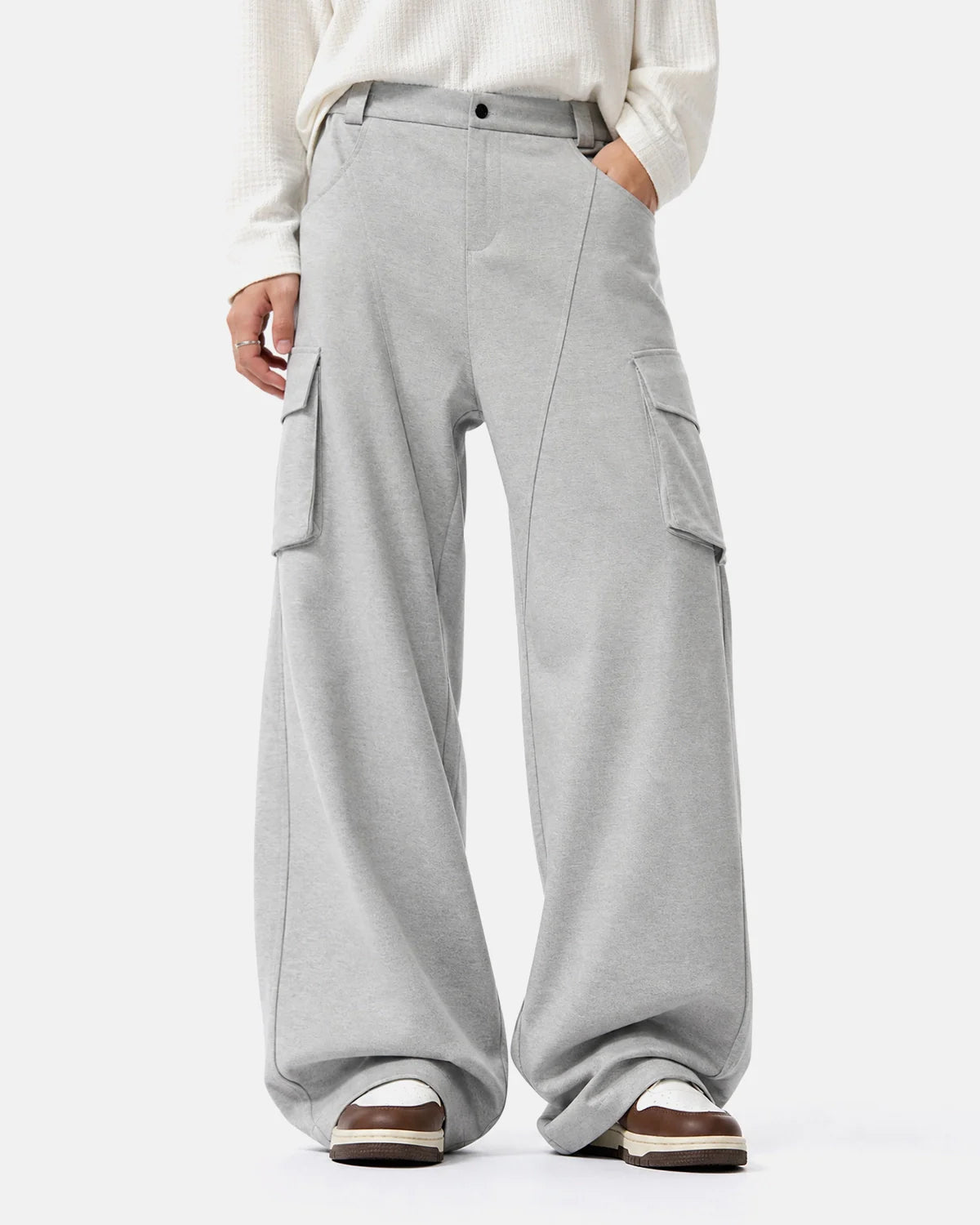 Structured Wide Leg Cargo Pants | Inflation Streetwear