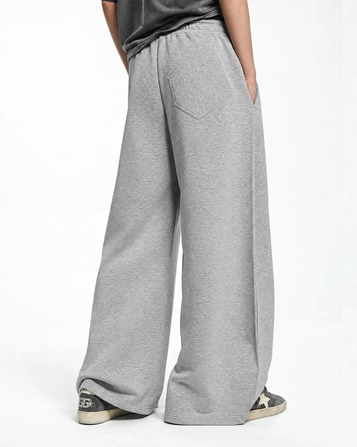 Curved Wide-Leg Sweatpants | Inflation Streetwear