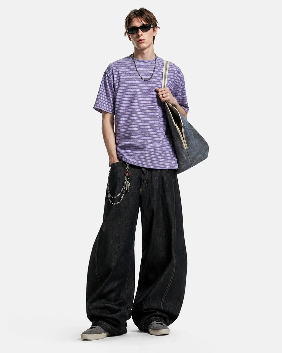 Retro Striped Boxy T-Shirt | Inflation Streetwear