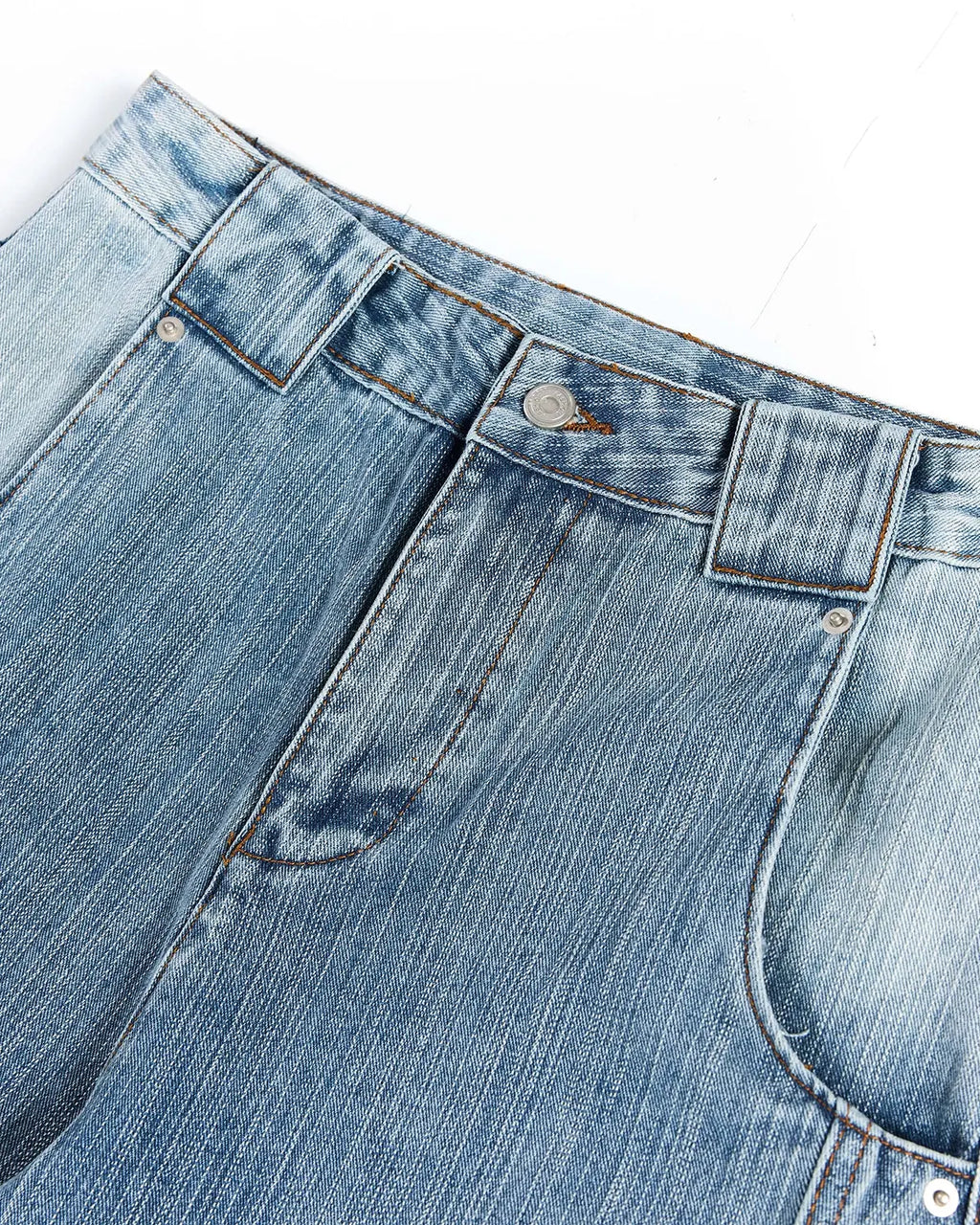 Embroidery Bamboo Weave Baggy Jeans | Inflation Streetwear