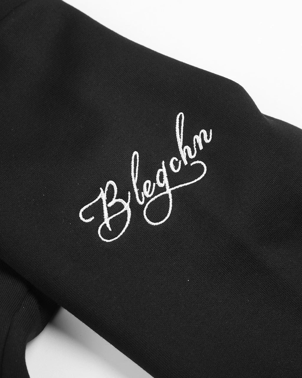 Braided Embroidery Boxy Zip Up Hoodie | Inflation Streetwear