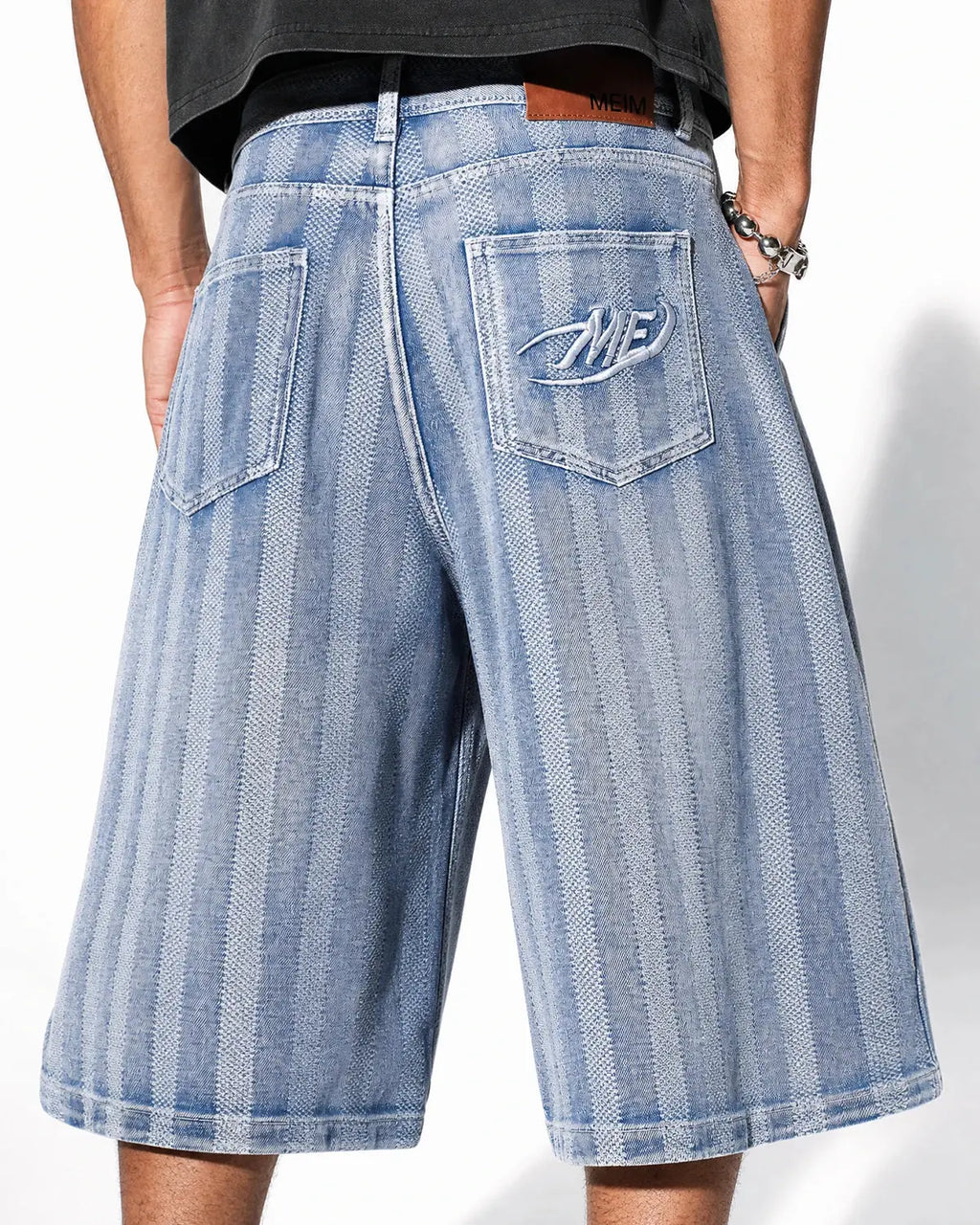 Woven Texture Baggy Jorts | Inflation Streetwear