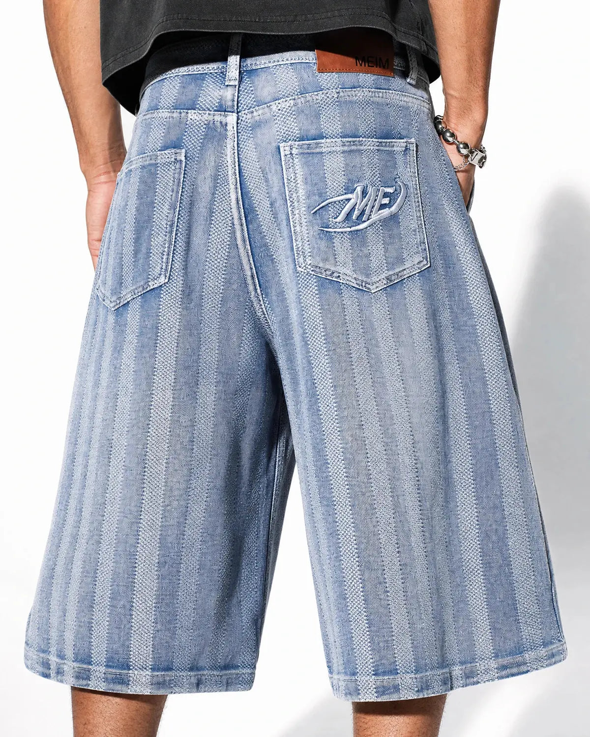 Woven Texture Baggy Jorts | Inflation Streetwear