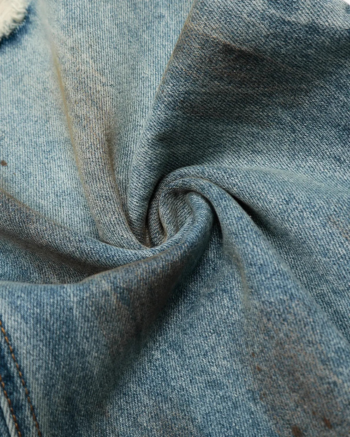 Dirty Wash Distressed Barrel Jeans | Inflation Streetwear
