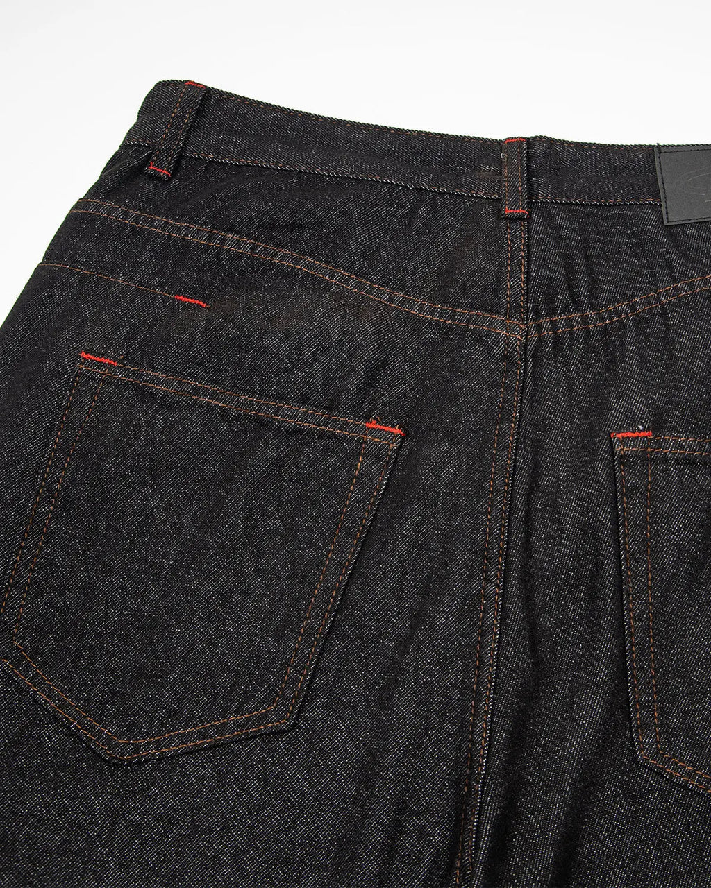 Asymmetric Buckle Raw Baggy Jeans | Inflation Streetwear