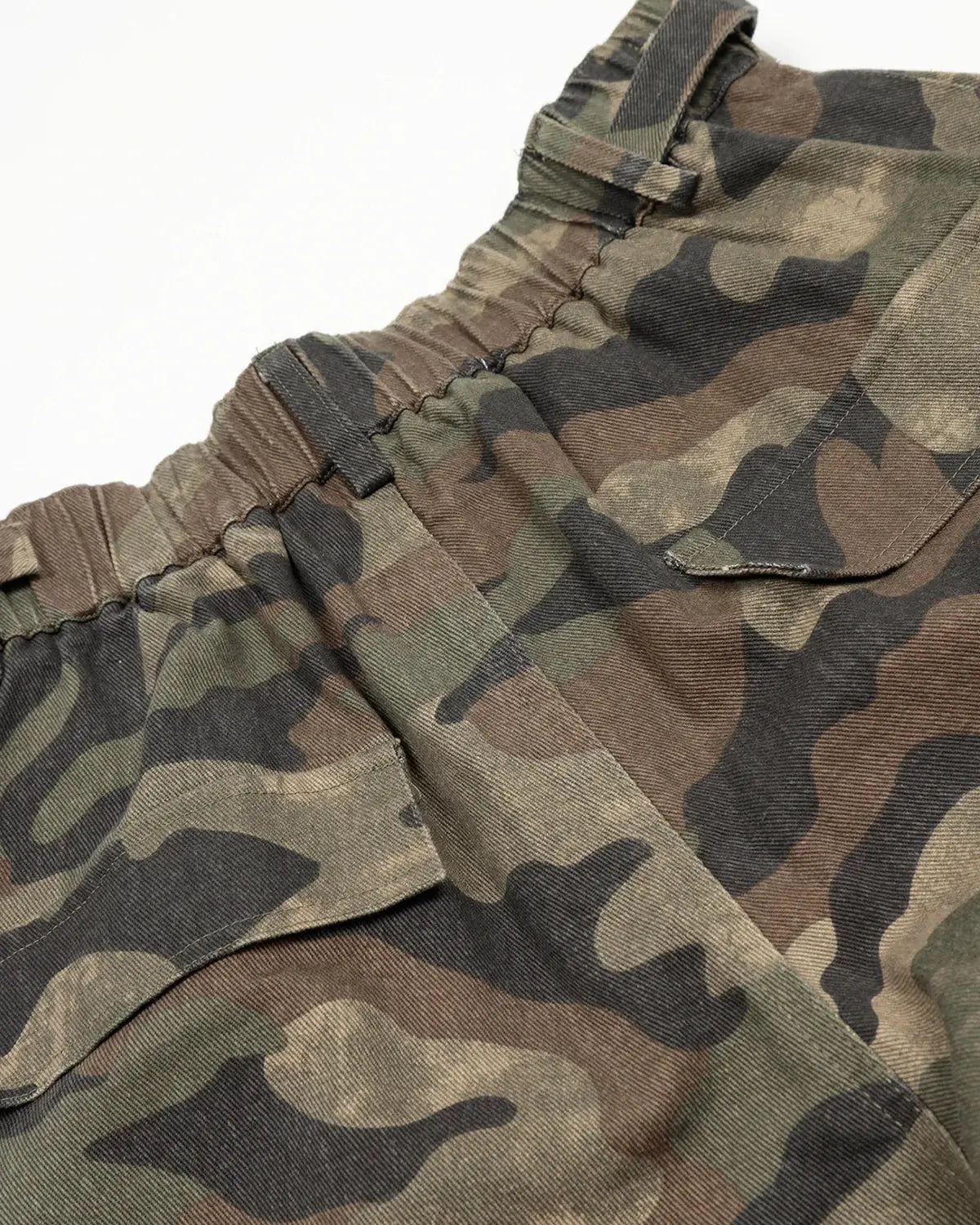 Grey Camo Utility Longline Shorts | Inflation Streetwear