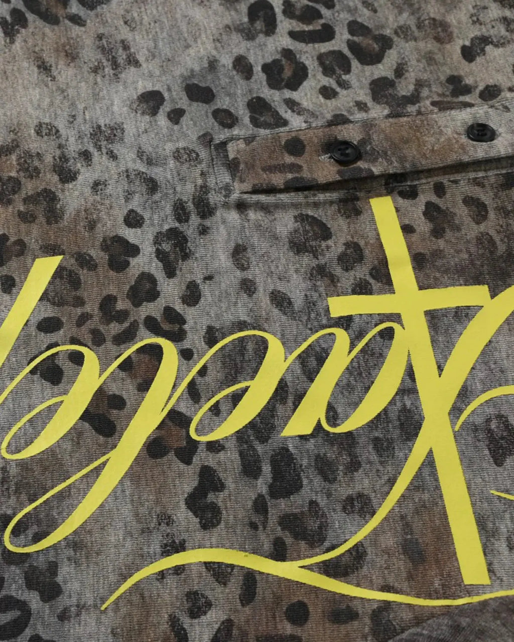 Leopard Script Henley Baby Tees | Inflation Streetwear