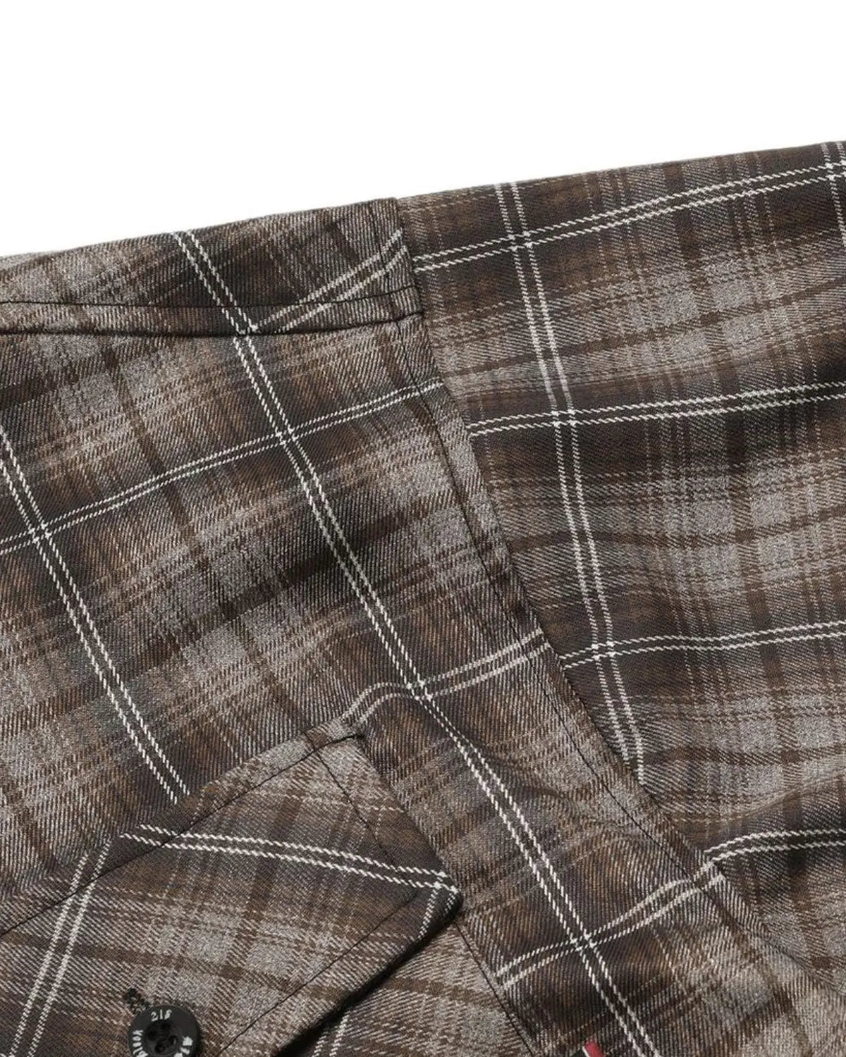 Plaid Script Embroidered Shirt | Inflation Streetwear