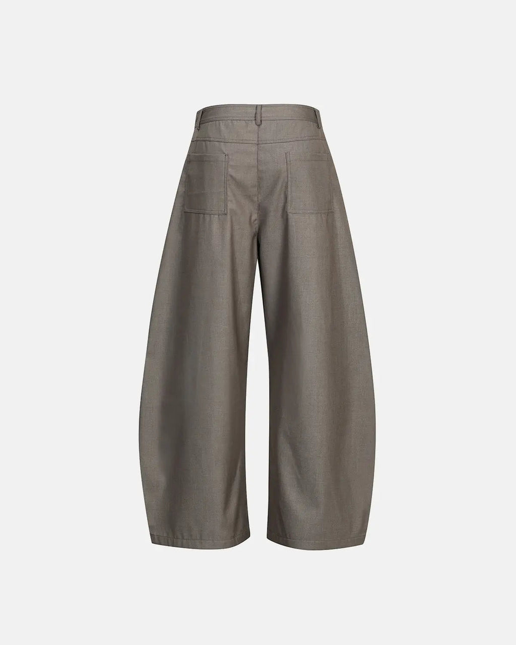Asymmetric Pleated Barrel-Leg Suit Pants | Inflation Streetwear