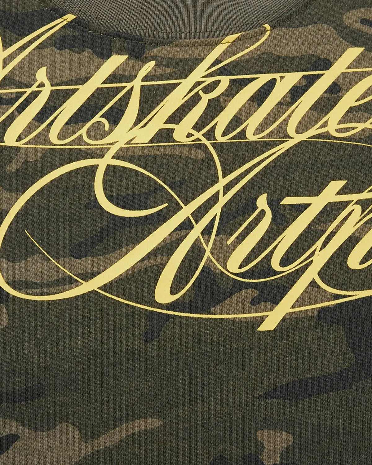 Camo Script Boxy T-Shirt | Inflation Streetwear