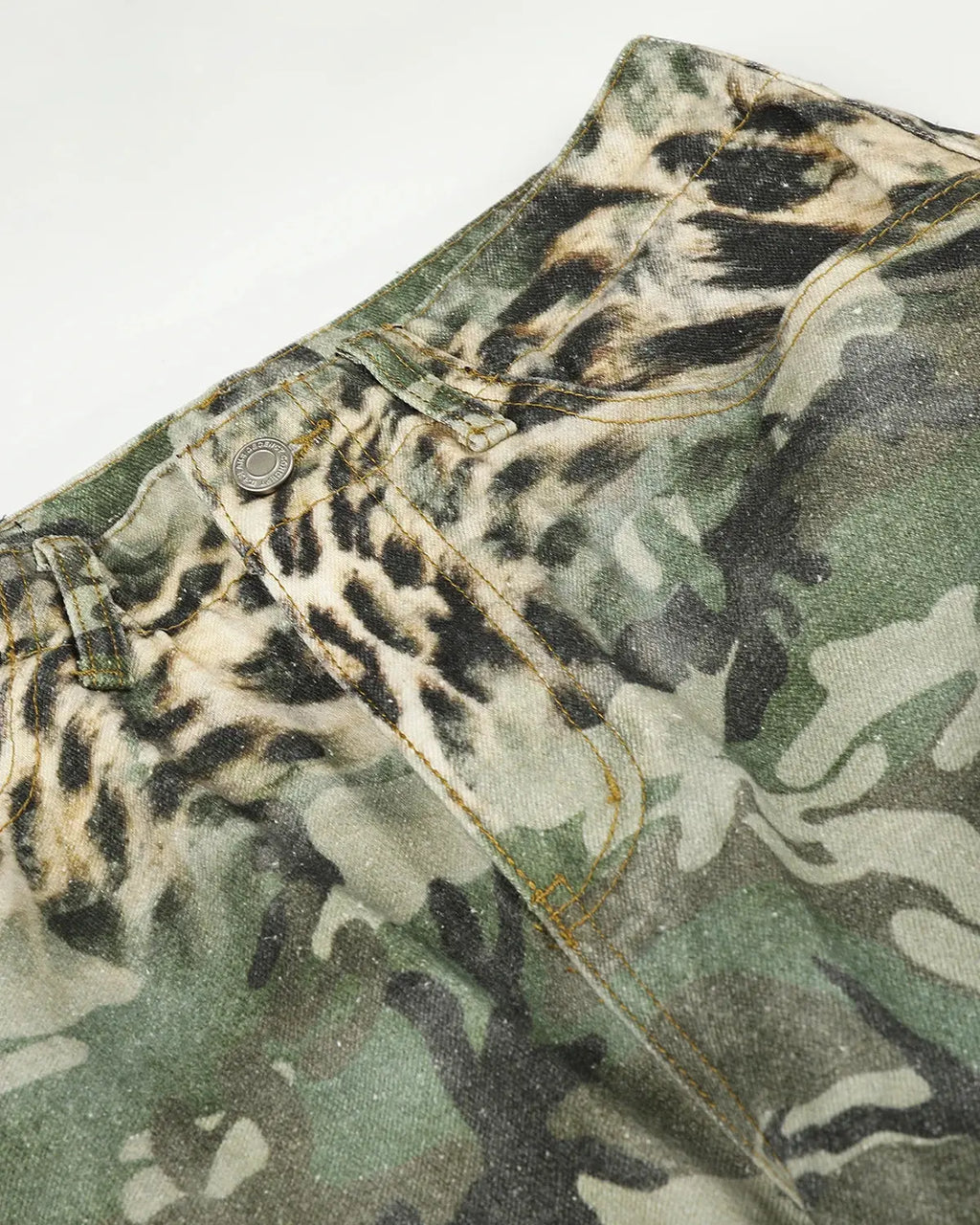 Leopard Camo Cargo Longline Shorts | Inflation Streetwear
