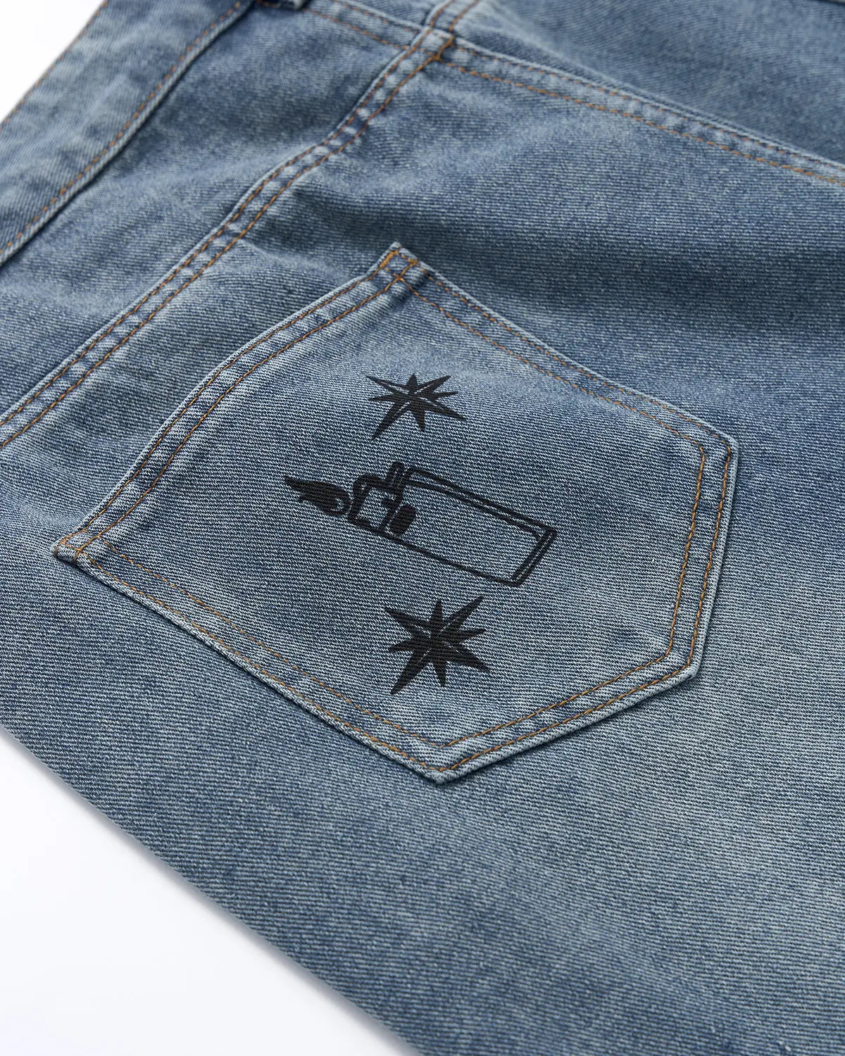 Washed Graffiti Longline Jorts | Inflation Streetwear