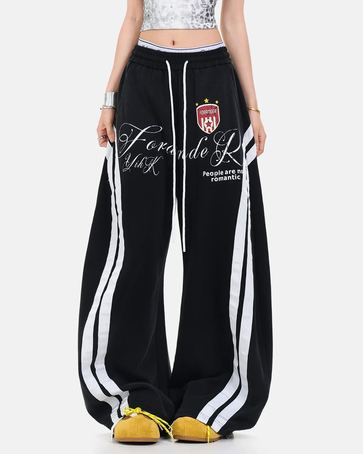 Washed Stripe Barrel Sweatpants | Inflation Streetwear