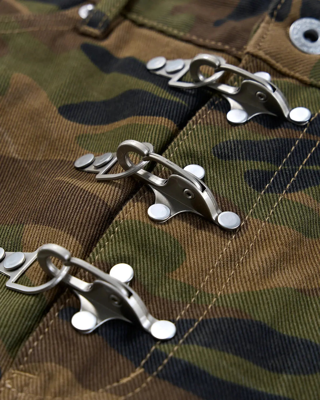 Metal Clasp Camo Shorts | Inflation Streetwear