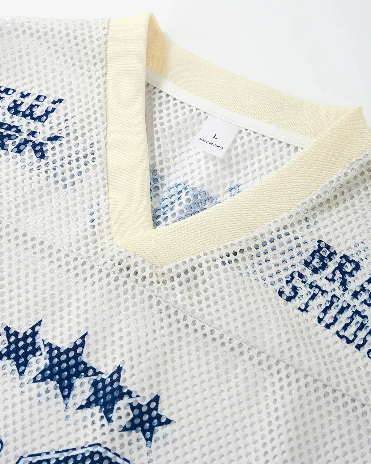 Star Graphic Oversized Mesh Jersey | Inflation Streetwear